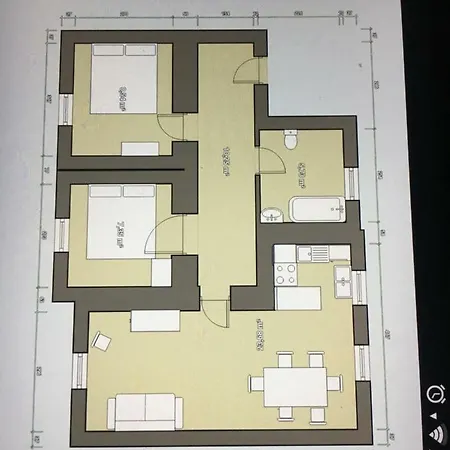 Mit 2 Schlafzimmern Und Parkplatz Apartmán