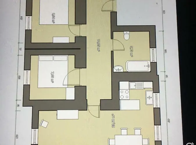 Mit 2 Schlafzimmern Und Parkplatz Lejlighed